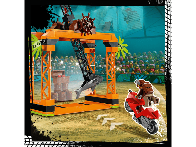 LEGO® City Stuntz Cápatámadás kaszkadőr kihívás (60342)