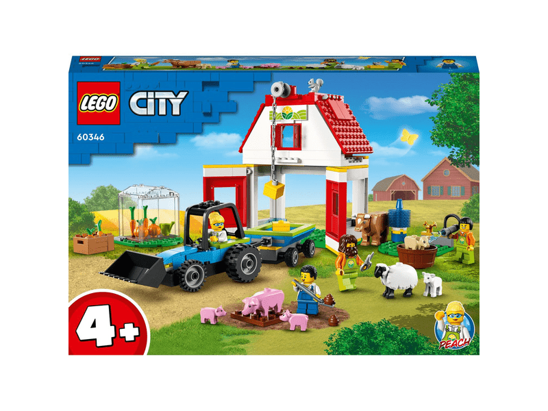 LEGO® City Farm Pajta és háziállatok (60346)
