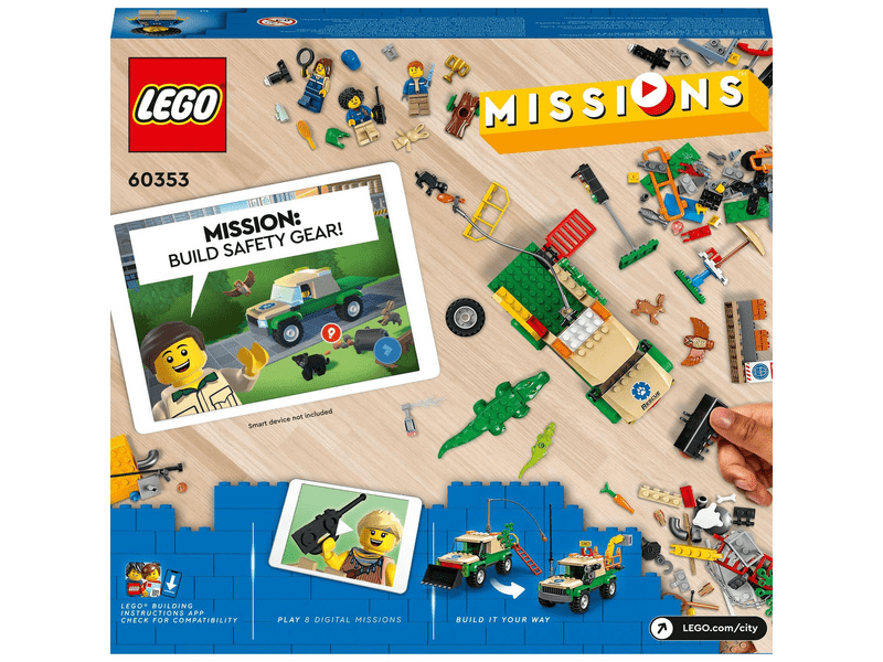 LEGO® City Missions Vadállat mentő küldetések (60353)