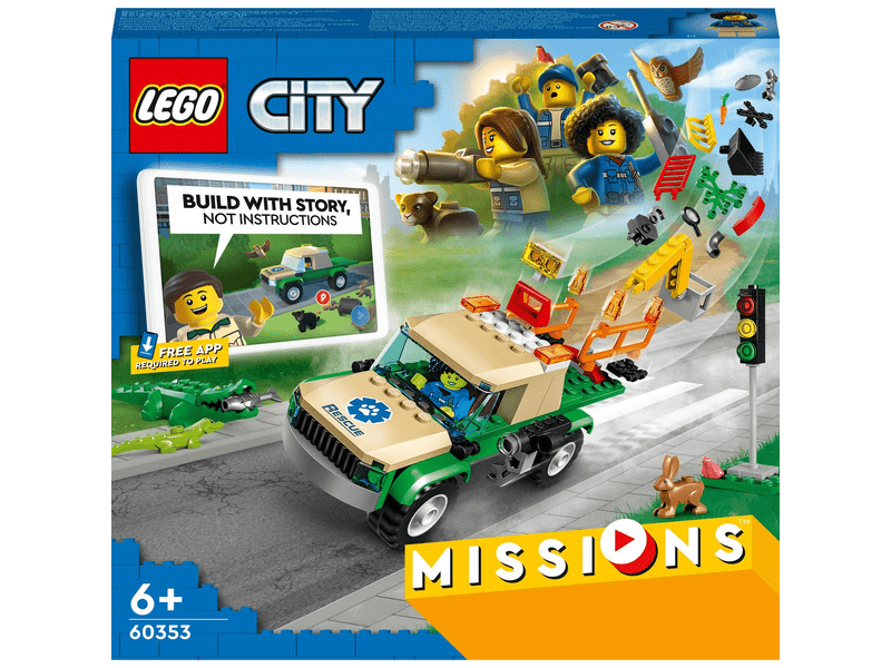 LEGO® City Missions Vadállat mentő küldetések (60353)