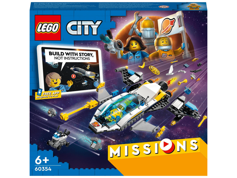 LEGO® City Missions Marskutató űrjármű küldetés (60354)