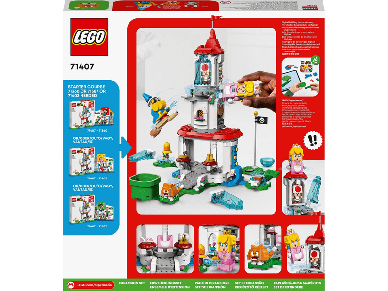 LEGO® Super Mario™ Peach macskajelmez és befagyott torony kiegészítő szett (71407)