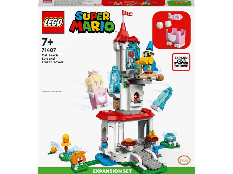 LEGO® Super Mario™ Peach macskajelmez és befagyott torony kiegészítő szett (71407)