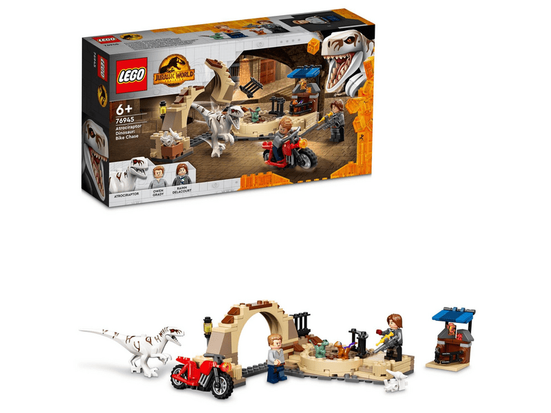 LEGO® Jurassic World™ Atrociraptor dinoszaurusz: Motoros üldözés (76945)