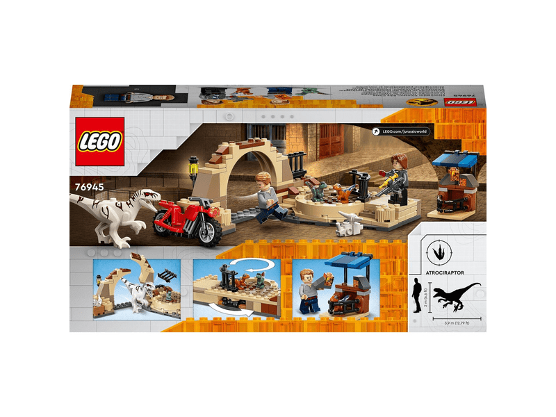 LEGO® Jurassic World™ Atrociraptor dinoszaurusz: Motoros üldözés (76945)