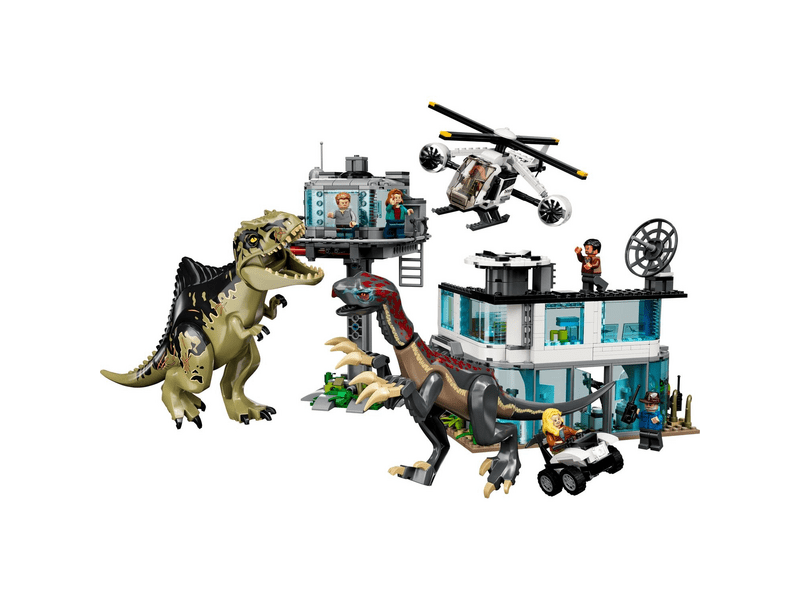 LEGO® Jurassic World™ Giganotosaurus és therizinosaurus támadás (76949)