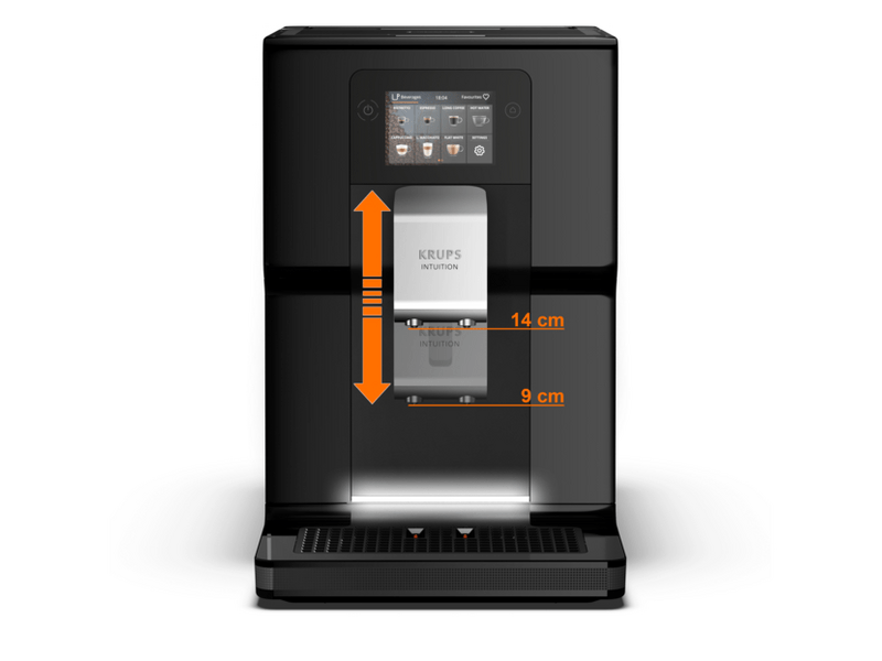Krups Intuition Preference automatski aparat za kavu, crni (EA873810)