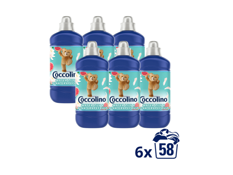 Coccolino Water Lily & Pink Grapefruit öblítő, 6 x 1450 ml