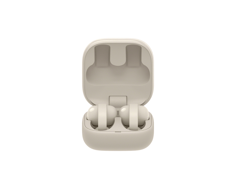 Sony WF-LC900C LinkBuds Clip nyitott fülhallgató, szürkés bézs