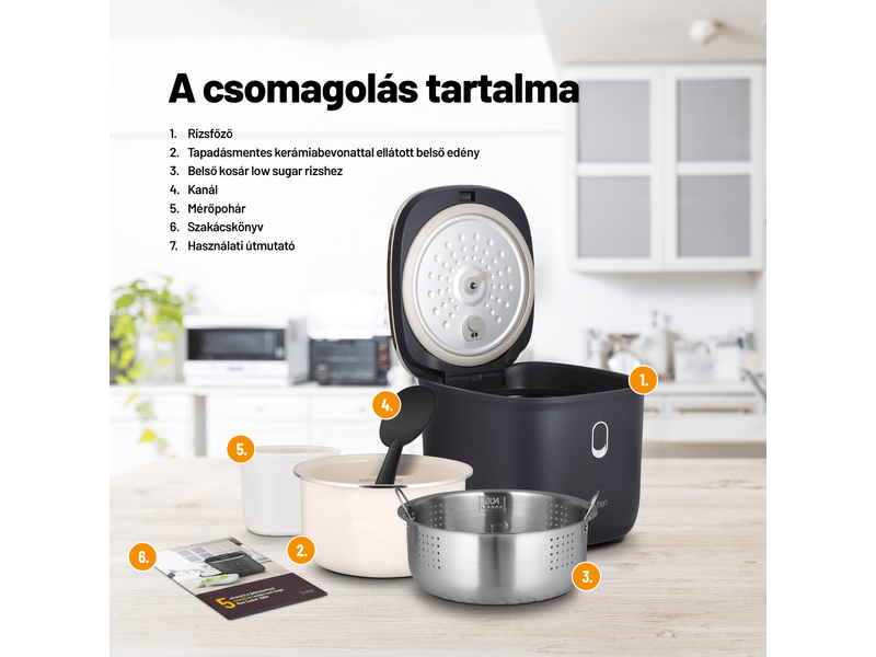 Lauben NLSRC3000AT Rizsfőző 3L