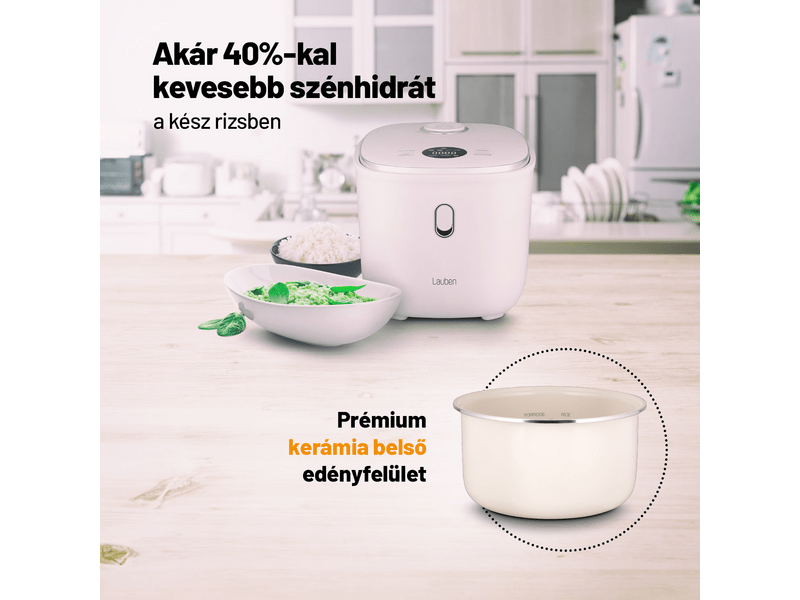 Lauben NLSRC3000WT Rizsfőző 3L, fehér