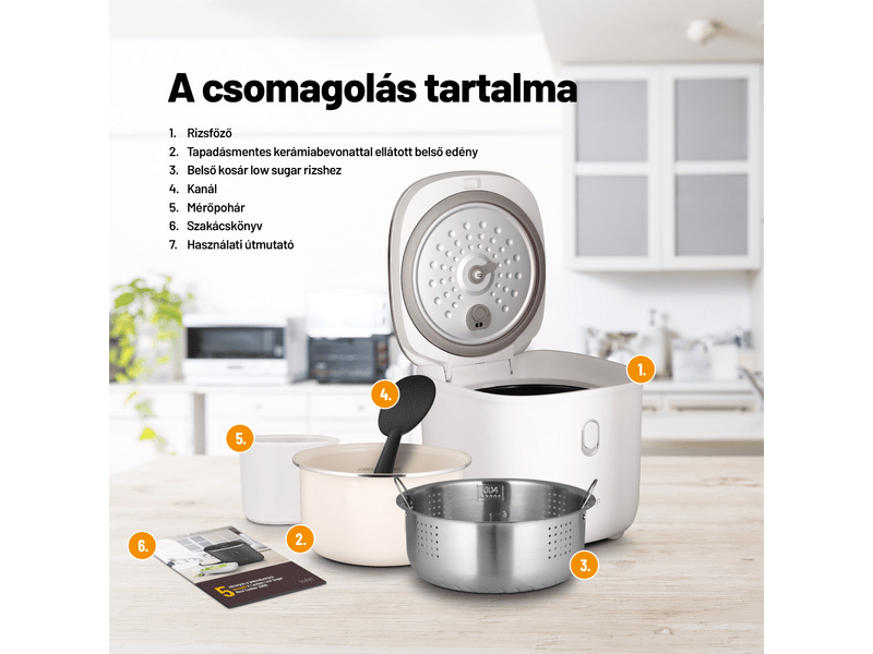 Lauben Low Sugar Rice Cooker 3000WT rizsfőző