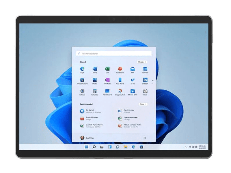 Microsoft Surface Pro 8 Tablet, ezüst (8PX-00005)
