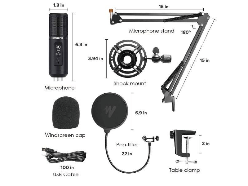 Maono AU-PM422 USB podcast mikrofon