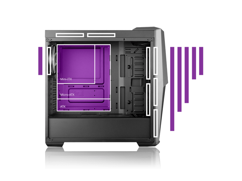 Cooler Master MasterBox MB500 ARGB Számítógépház (MCB-B500D-KGNN-S01)
