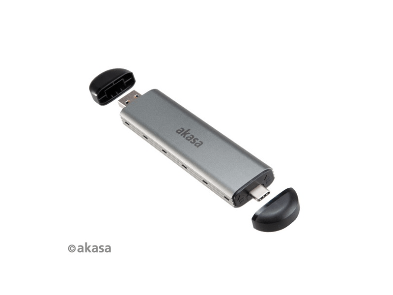 Akasa M.2 SATA/NVMe SSD - USB Külső SSD ház (AK-ENU3M2-04)