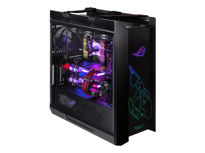 Ház ASUS Asus GX601 ROG Strix Helios táp nélküli ablakos ház - fekete