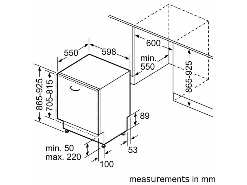 Bosch SBH4HVX00E Beépíthető mosogatógép