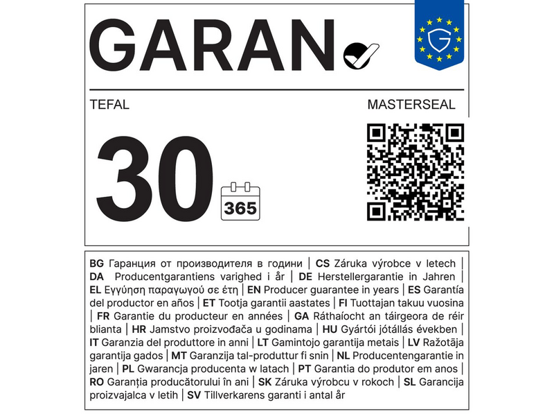 Tefal Masterseal Stainless Steel N1150510 Négyszögletű ételtároló doboz, 1,2 L