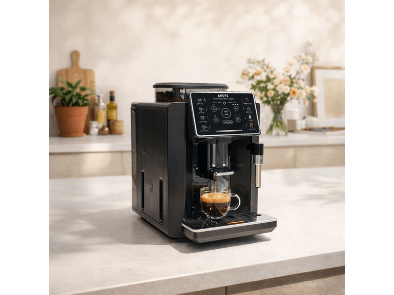 Krups EA9138E0 Sensation Hot & Cold automata kávéfőző, fekete
