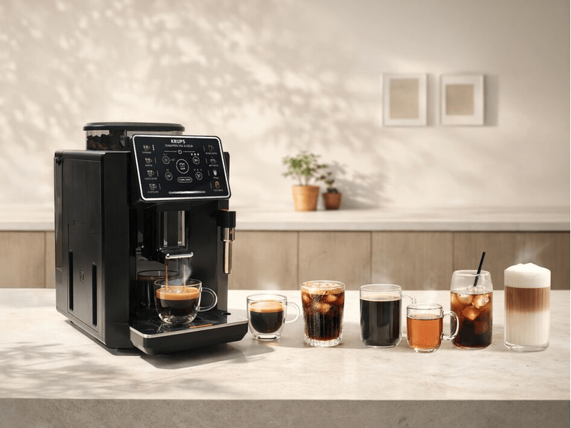 Krups EA9138E0 Sensation Hot & Cold automata kávéfőző, fekete