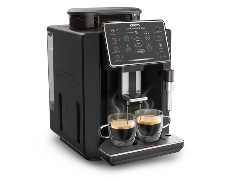 Krups EA9138E0 Sensation Hot & Cold automata kávéfőző, fekete