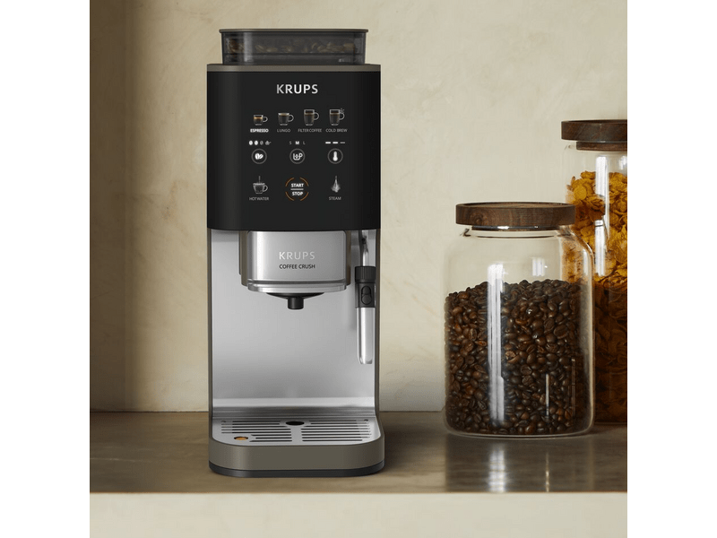 Krups SA403BE0 Crush automata kávéfőző, ezüst