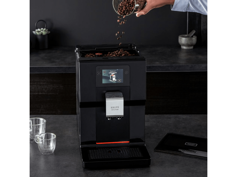 Krups Intuition Preference automatski aparat za kavu, crni (EA873810)