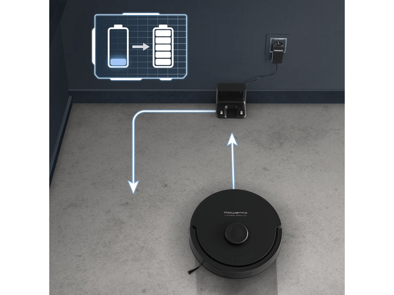 Rowenta RR8865E0 S275 robotporszívó, fekete