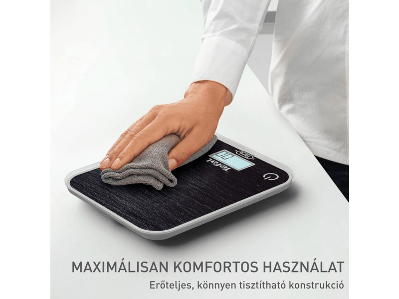 Konyhai mérleg, 5kg-ig,fekete