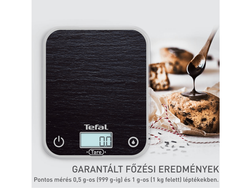 Konyhai mérleg, 5kg-ig,fekete