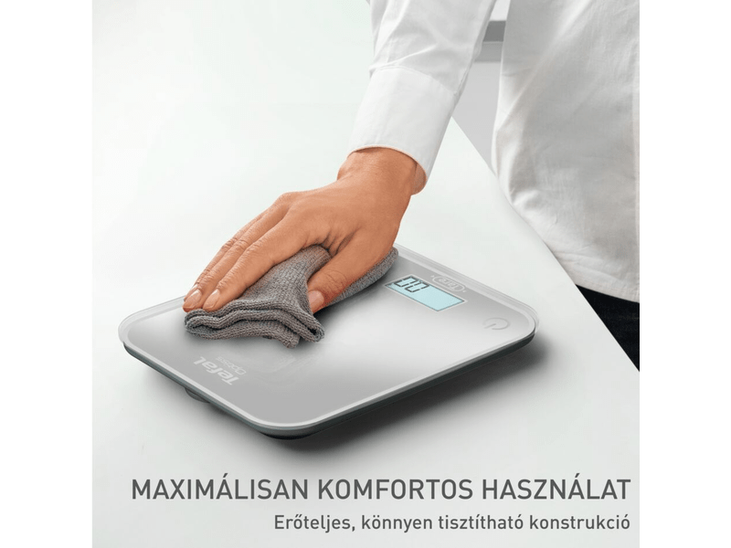 Konyhai mérleg, 5kg-ig,ezüst