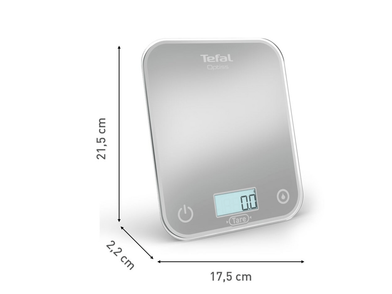 Tefal BC50U4V0 Konyhai mérleg 5kg-ig, ezüst