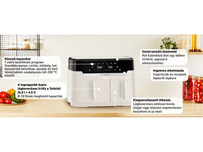 Tefal EY942AE0 Easy Fry Dual XXL Airfyer