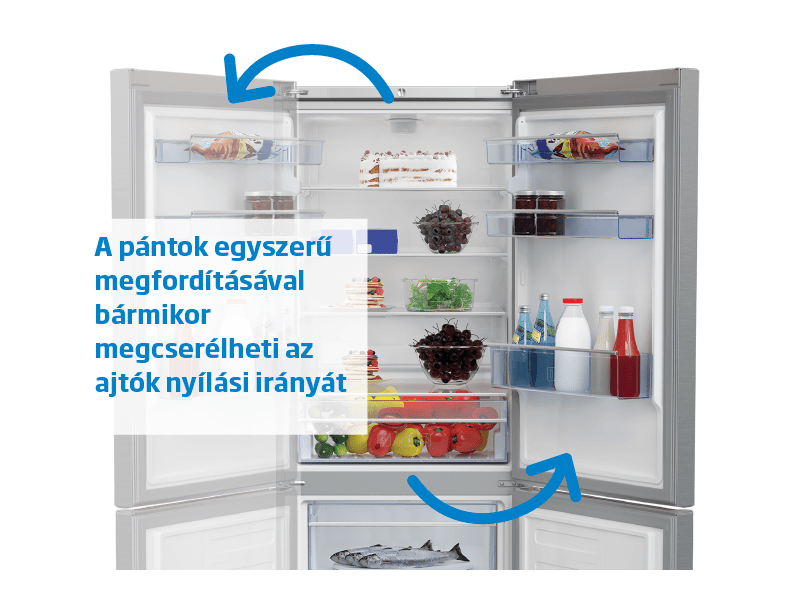 Beko RCNA366I40WN Alulfagyasztós kombinált hűtőszekrény