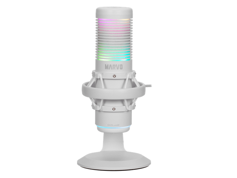 Marvo Blast 60 vezetékes mikrofon, fehér (MIC-07 WH)