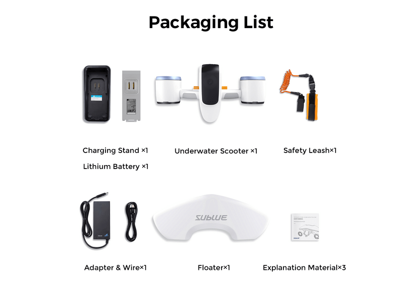 Sublue WhiteShark Mix víz alatti robogó, fehér (SUB003)