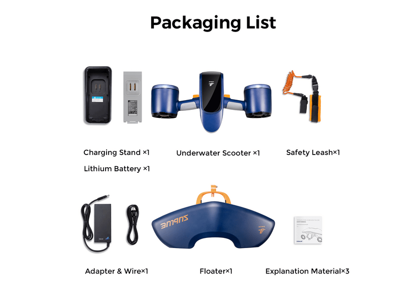 Sublue WhiteShark Mix víz alatti robogó, sötétkék (SUB002)