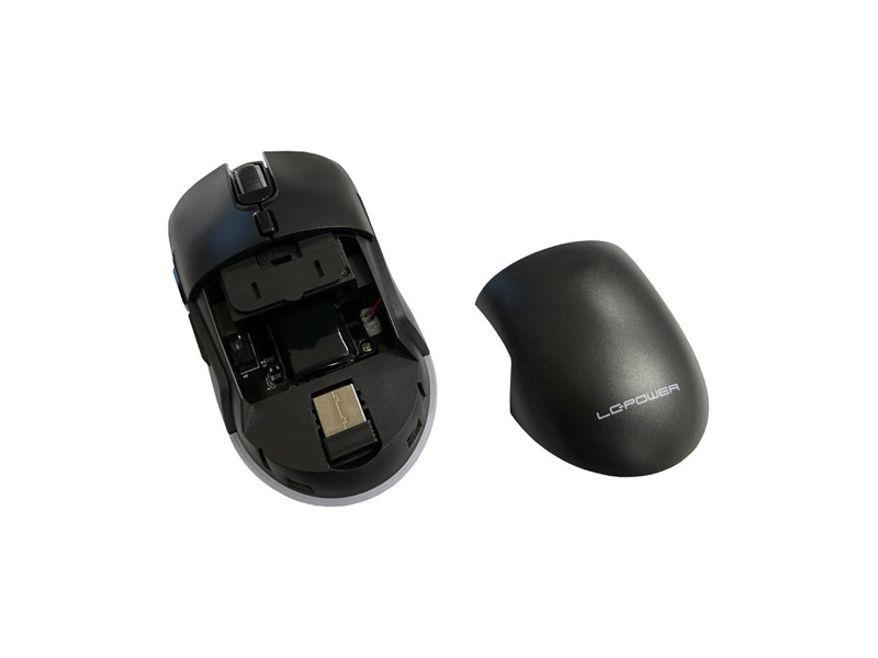 LC Power LC-M900B-C-W Vezeték nélküli Egér, Fekete