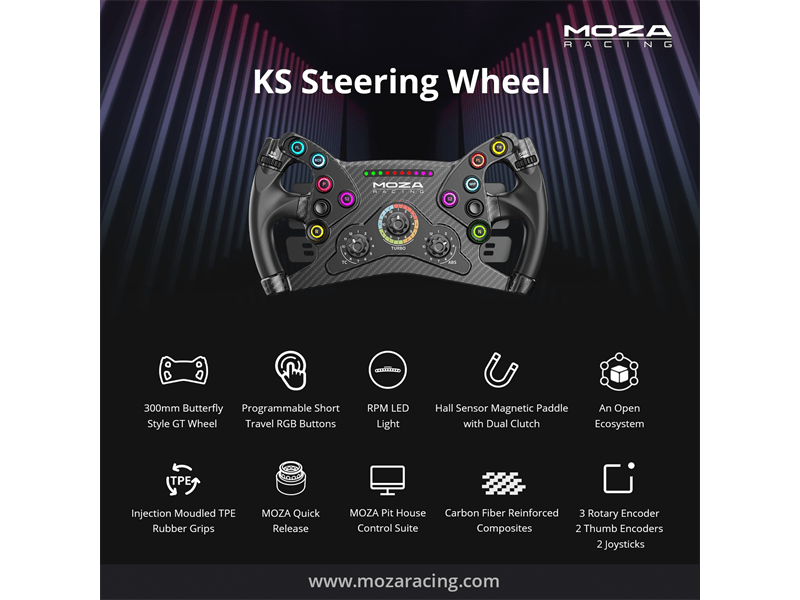 Moza Racing KS Kormánykerék (RS047)