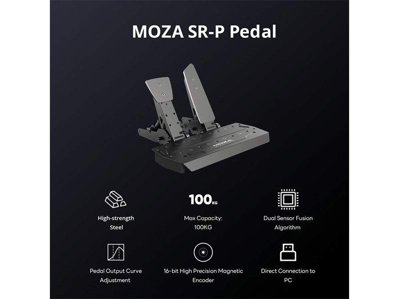 Moza Racing SR-P Pedál szett (RS11)