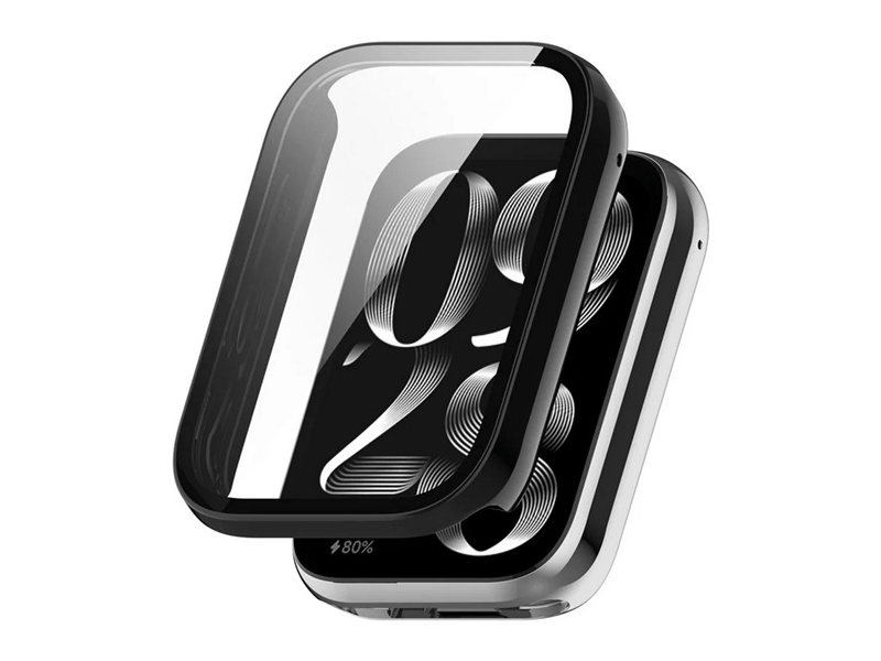 Gigapack Xiaomi Smart Band 8 Pro Műanyag keret + kijelzővédő, fekete (GP-155121)