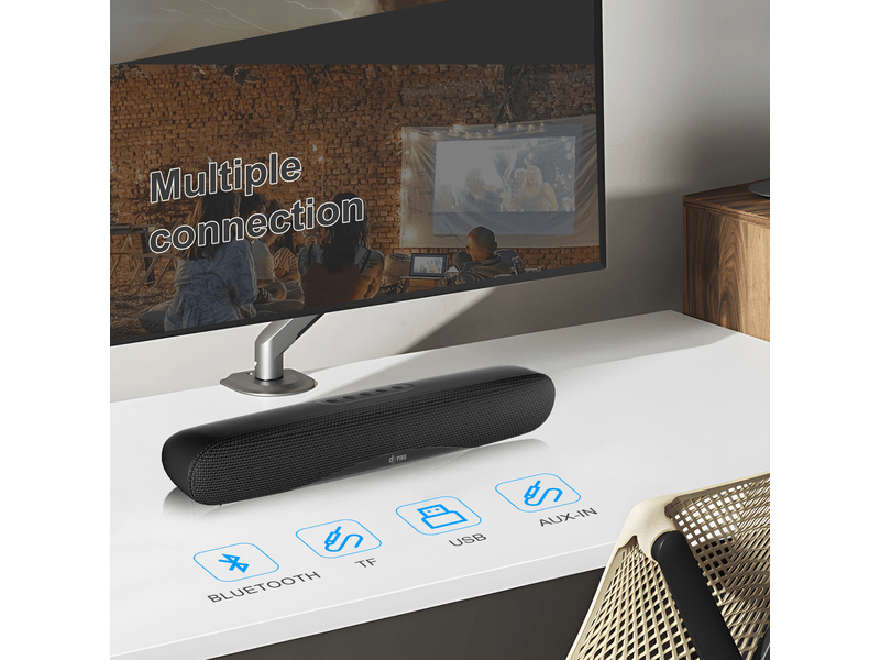 Mini soundbar, Fekete