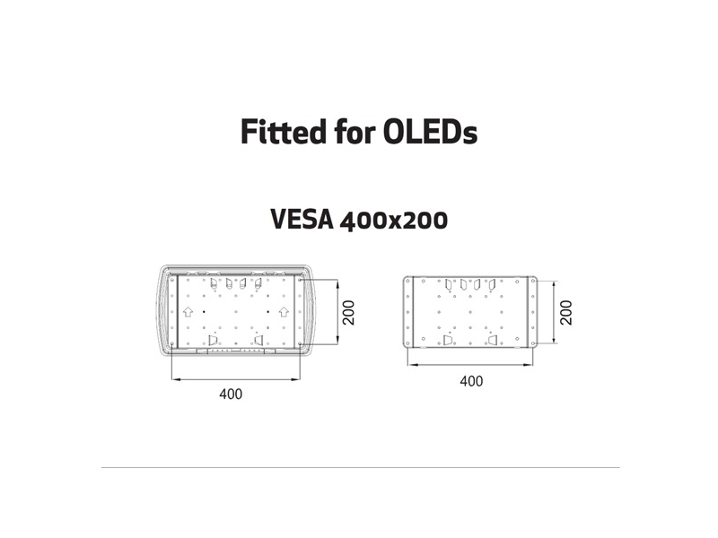 Multibrackets Super Slim Tilt & Turn Plus Fali konzol, 40