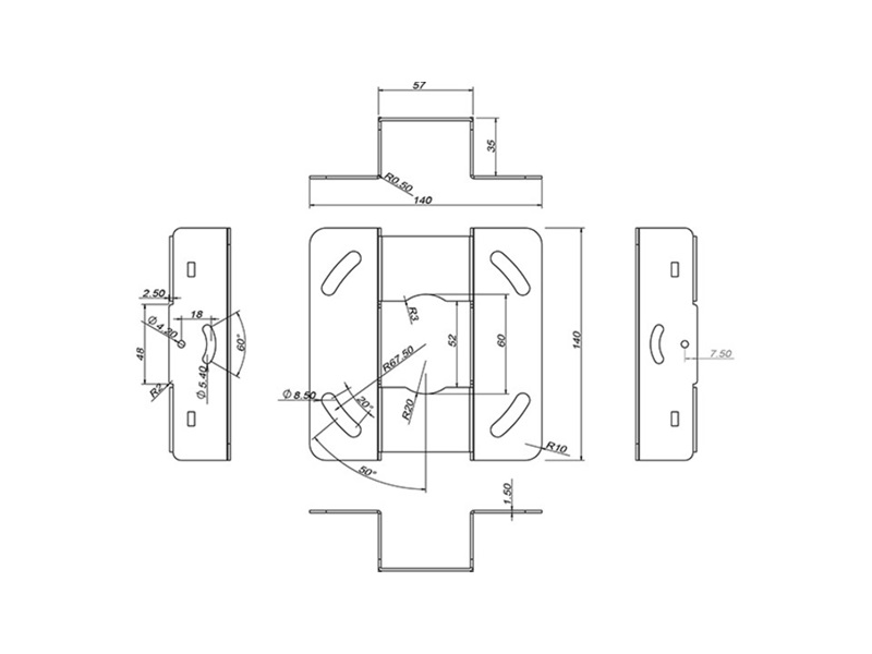 Multibrackets M Universal Projektor Mennyezeti konzol