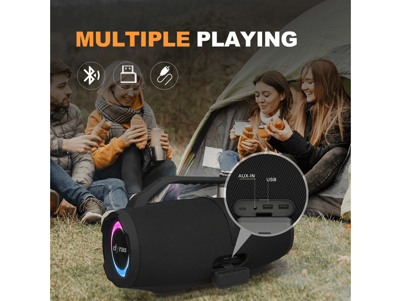Dyras BOOM-H2B Hordozható party hangszóró