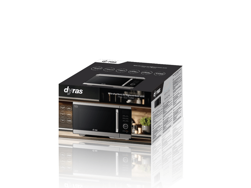 Dyras MW-1027DBK Mikrohullámú és légkeveréses sütő