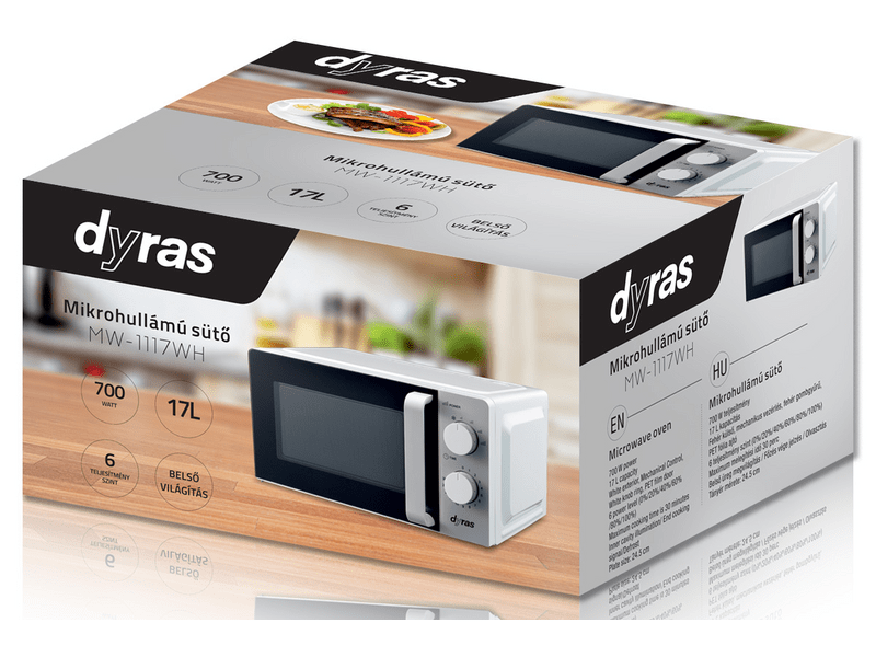 Dyras MW-1117WH Mikrohullámú sütő