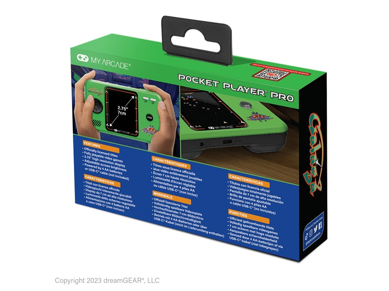 My Aracde Galaga Pocket Player Pro Hordozható játékkonzol (DGUNL-4199)
