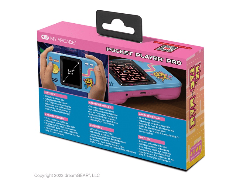 My Arcade Ms.Pac-Man Pocket Player Pro Hordozható játékkonzol (DGUNL-7010)